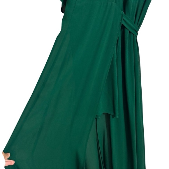 NWT Reformation Winslow Wrap Maxi Dress in Emerald - Picture 13 of 16